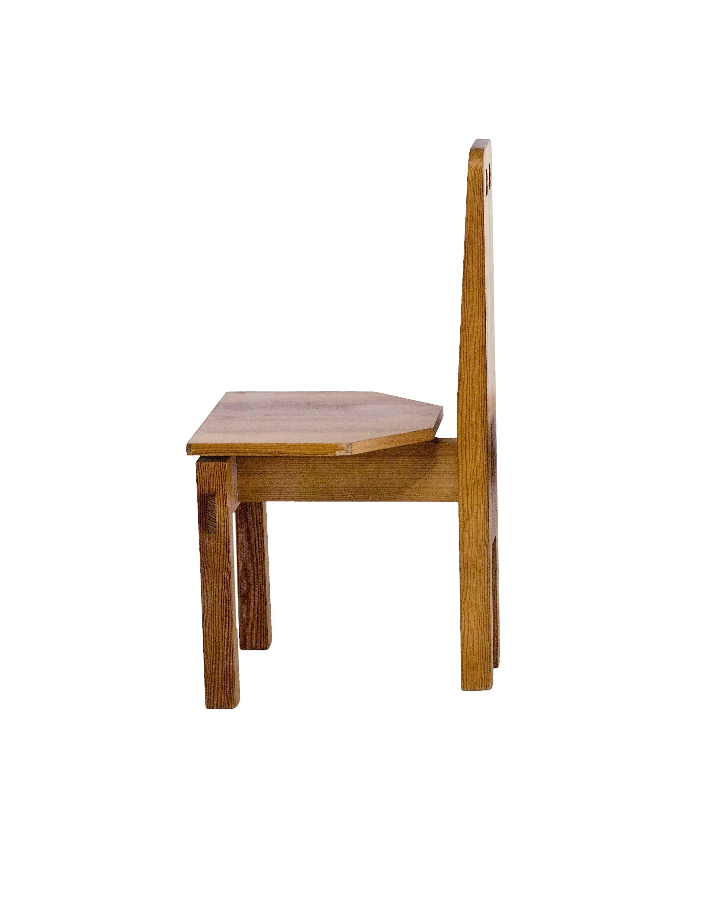 wood circle chair