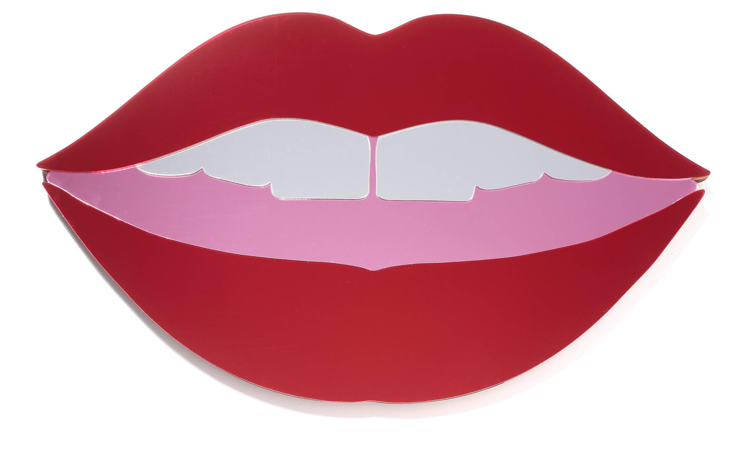 Red Lip Wall Mirror in Perspex with Wood Backing by Bride & Wolfe

Designed by Bride & Wolfe
Contemporary, Australia, 2015
Perspex (acrylic) mirror with wood backing
H 9 in, W 15.25 in, D 0.5 in

Lead time 8-10 weeks if not in stock.