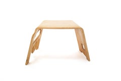 Kinderlink Stackable Interlocking Plywood Stool by Bashir Zivari, Vintage, 1986