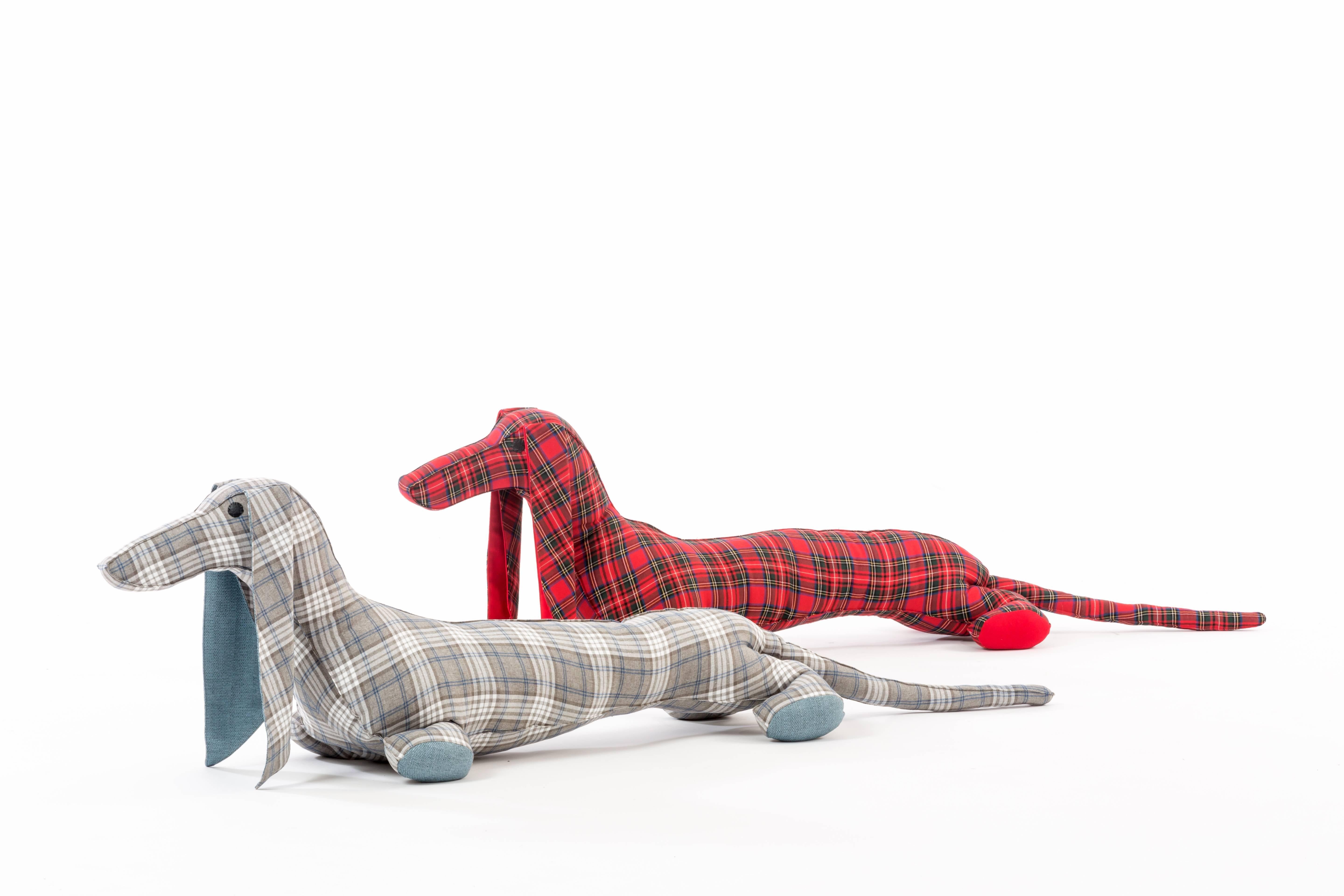 Small Dachshund floor pillow by Sarit Shani Hay in cotton blend

Designed by Sarit Shani Hay
Contemporary, Israel, 2017
Measures: H 8.25 in, L 35.5 in, W 6.75 in

Other fabrics and colors available.
Large dachshund also available (see separate