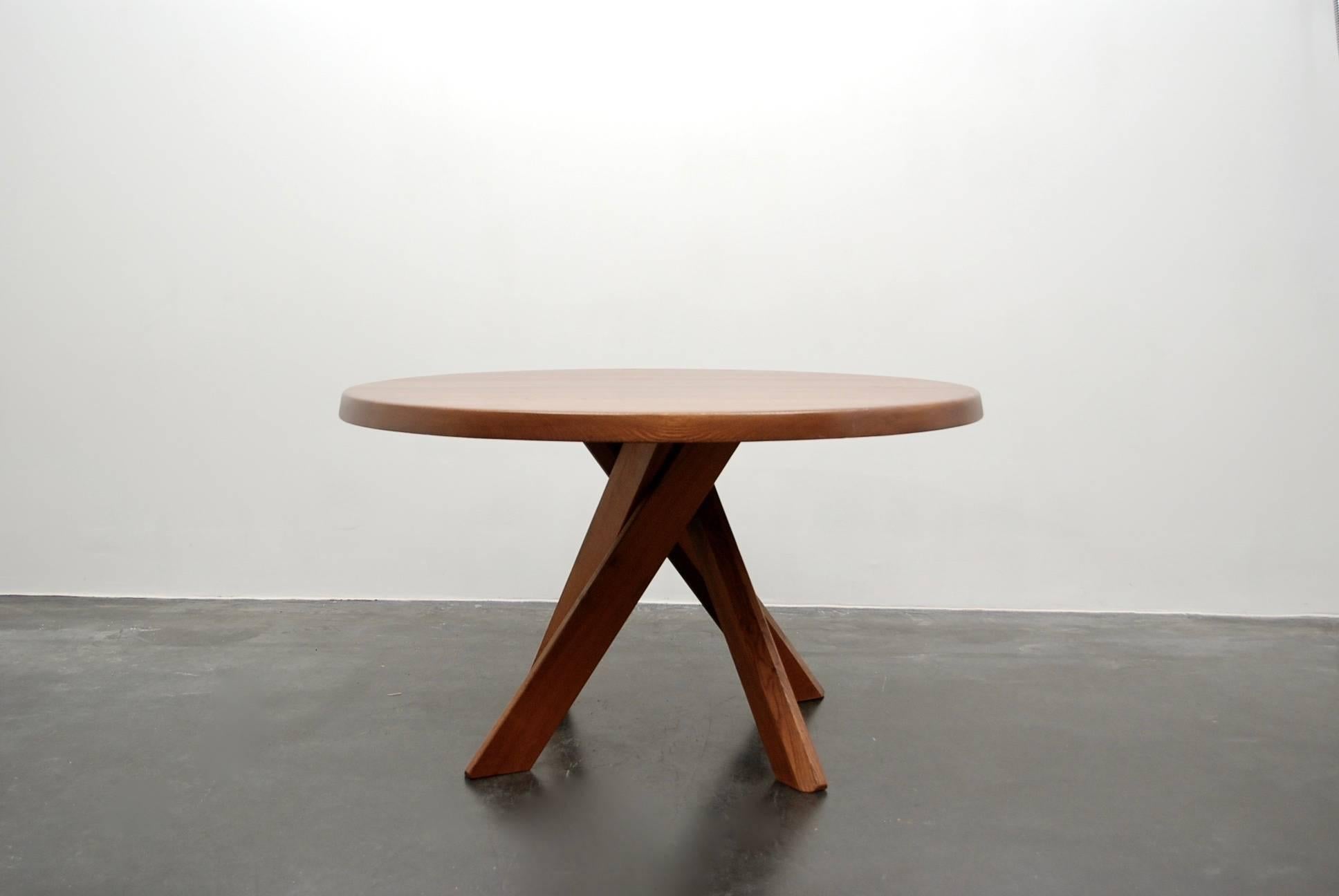 French Pierre Chapo Dining Table 