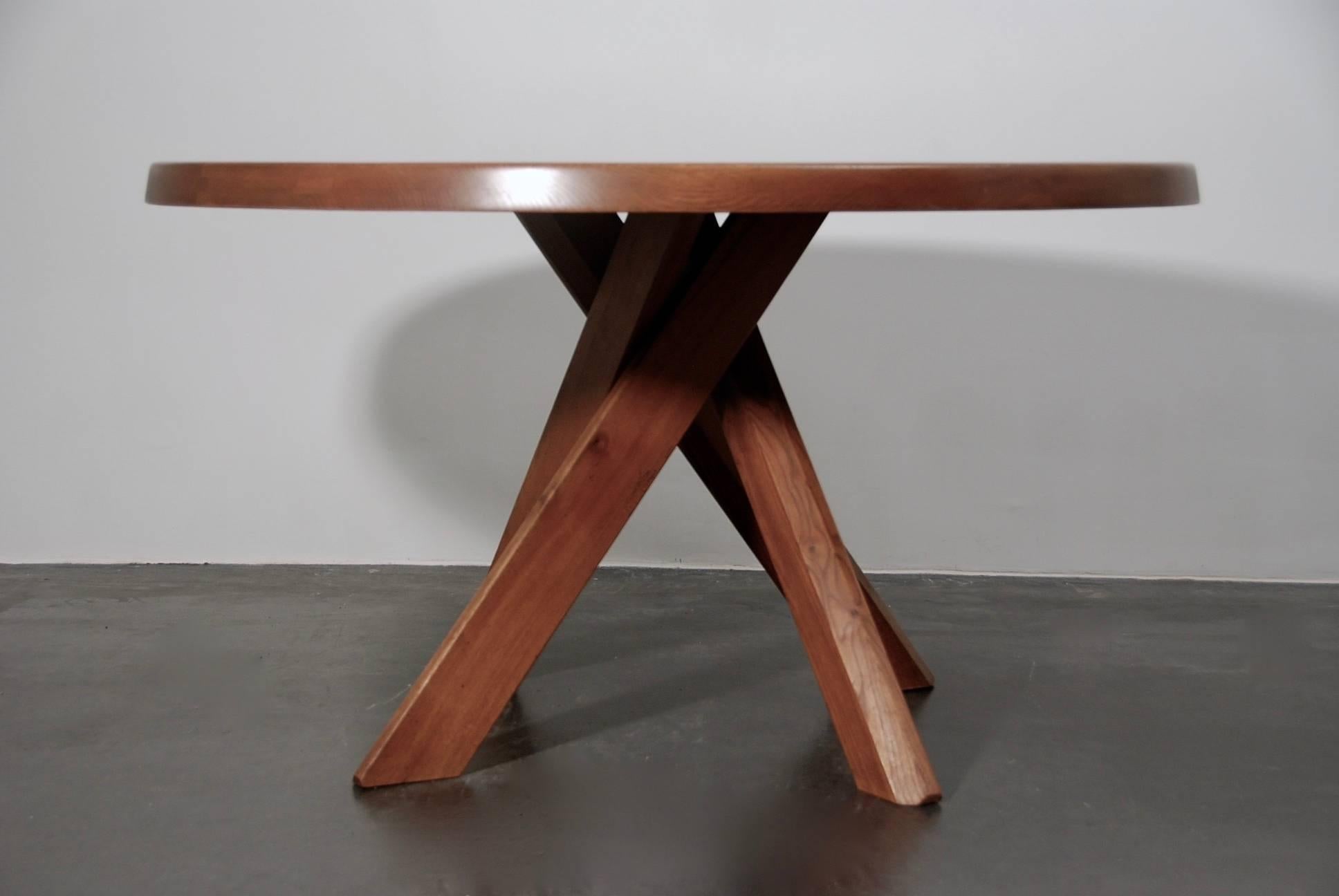 Pierre Chapo Dining Table  In Excellent Condition In Antwerp, BE