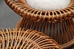 Franco Albini Rattan Ottoman