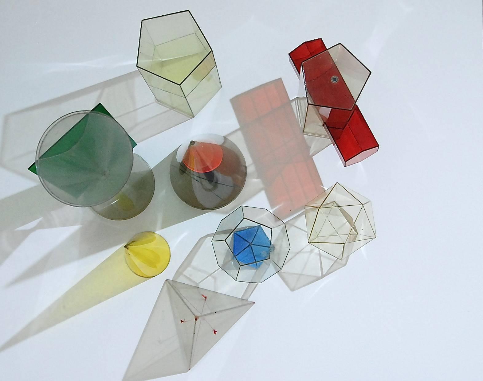 German Collection of Eight Geometric Solids