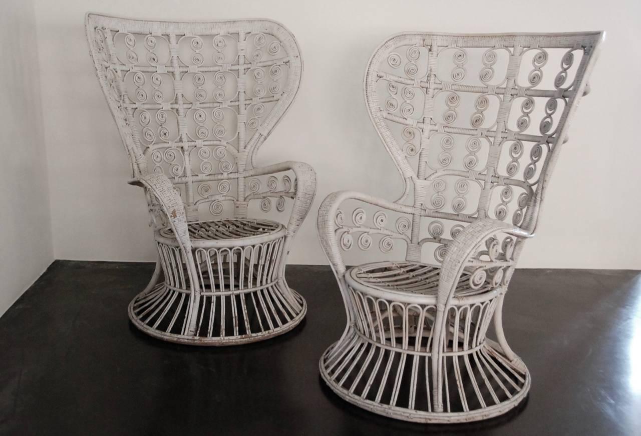 Two Wicker Chairs  In Good Condition For Sale In Antwerp, BE