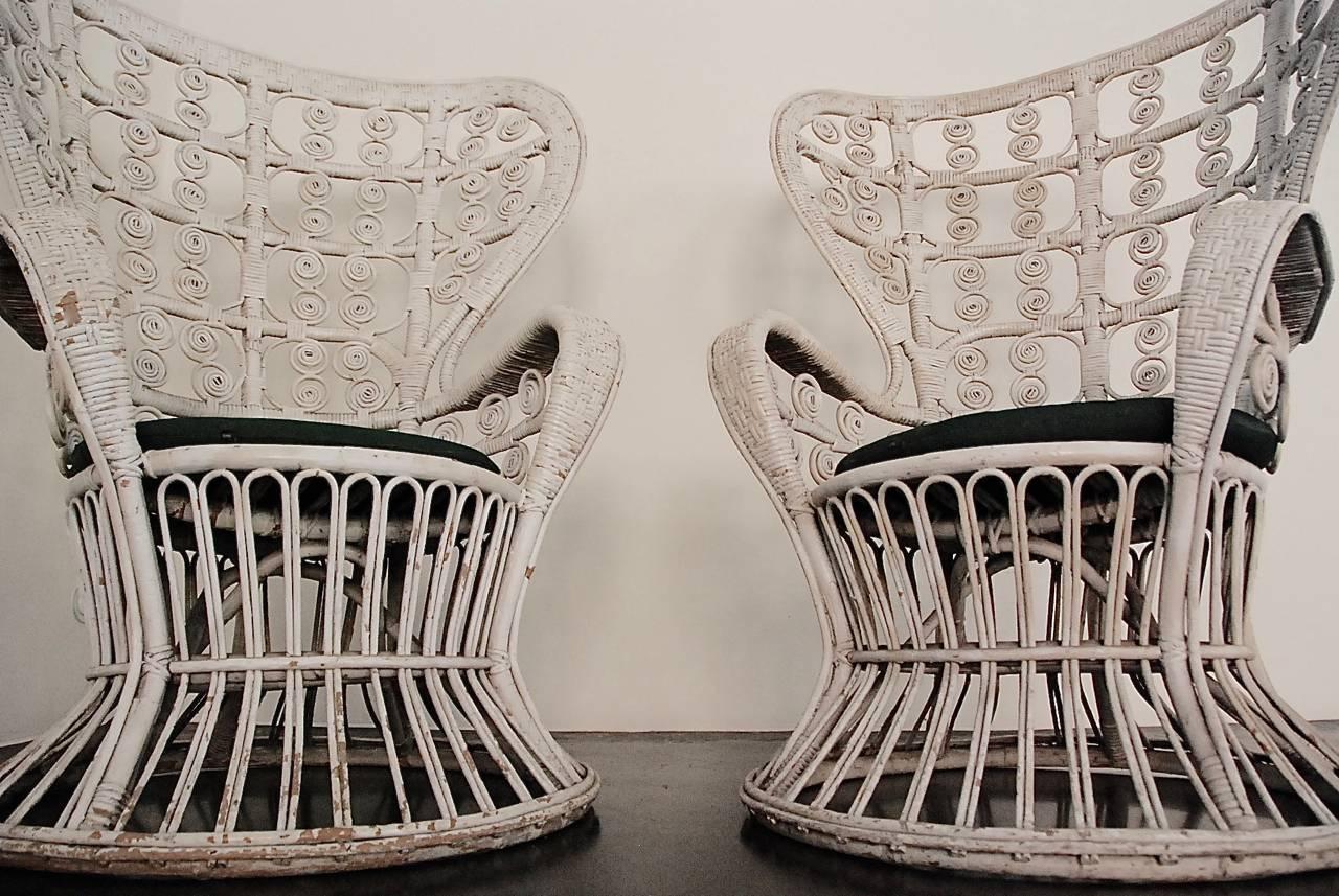 Two Wicker Chairs  For Sale 5