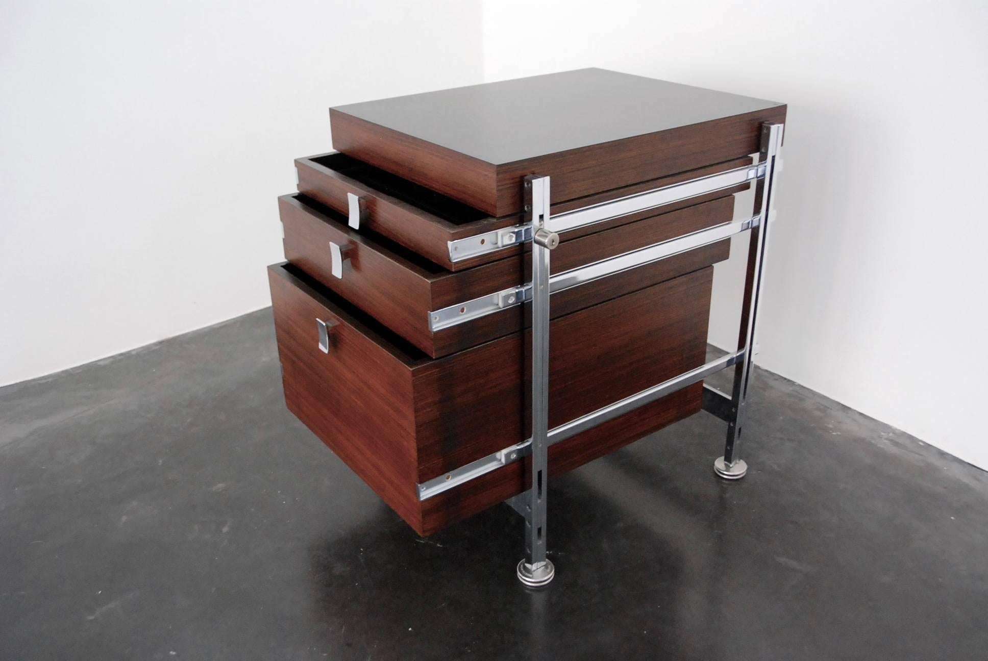 Mid-20th Century Jules Wabbes Chest of Drawers For Sale