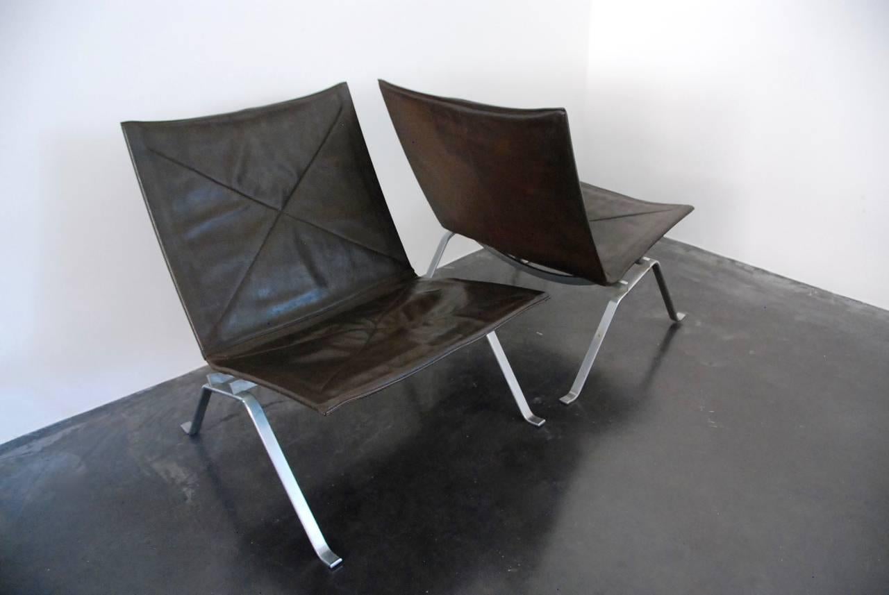 Poul Kjaerholm PK22 Pair of Lounge Chair 4