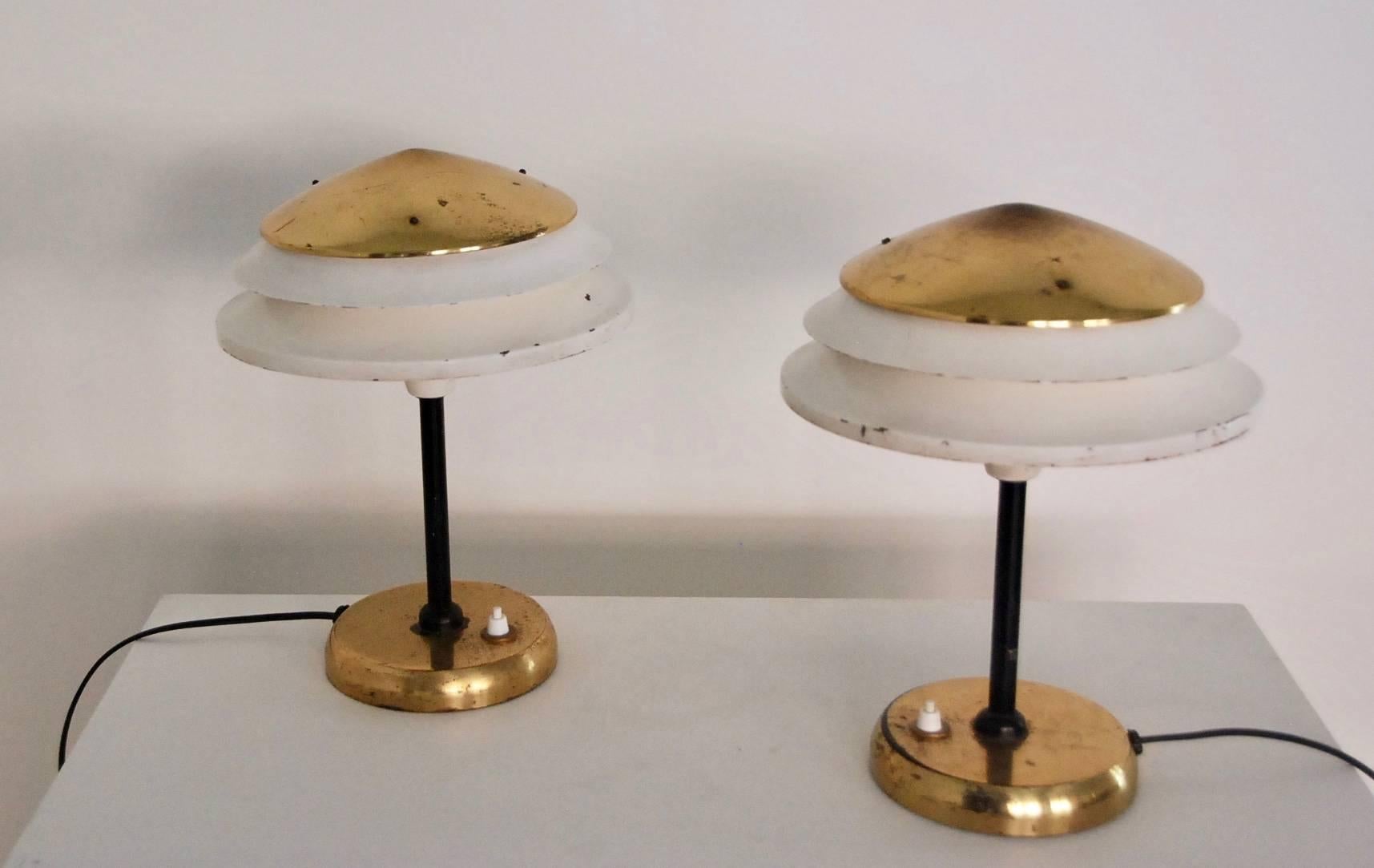 Czech Pair of Table Lamps