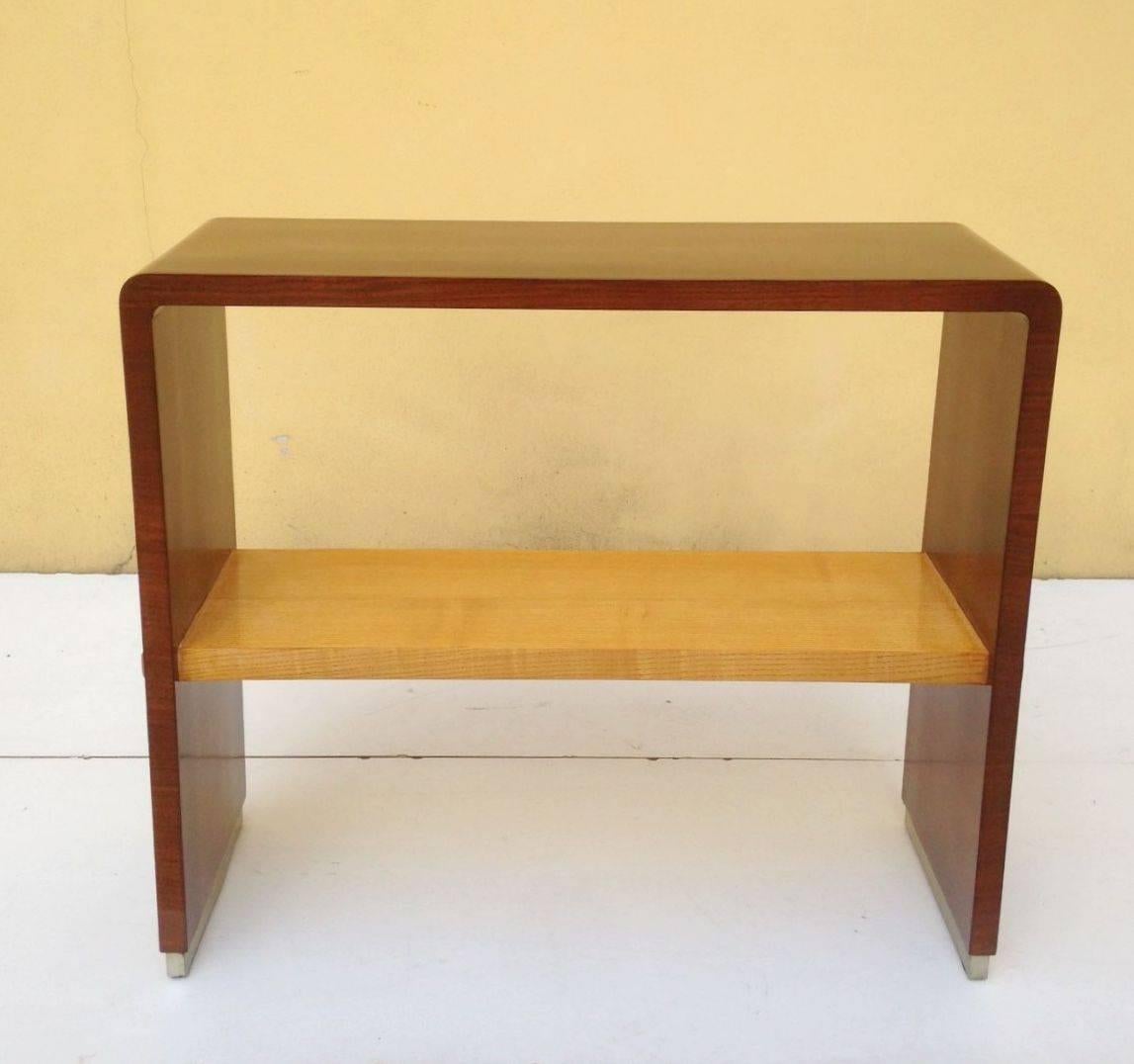 Italian 1930s Pair of Rationalists Side /Bed Side Tables For Sale
