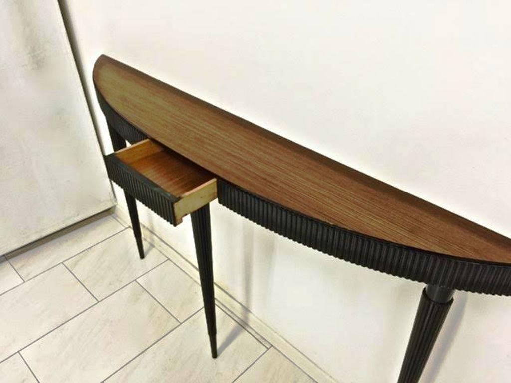 Late 1940s Long and Narrow Console In Excellent Condition For Sale In London, GB