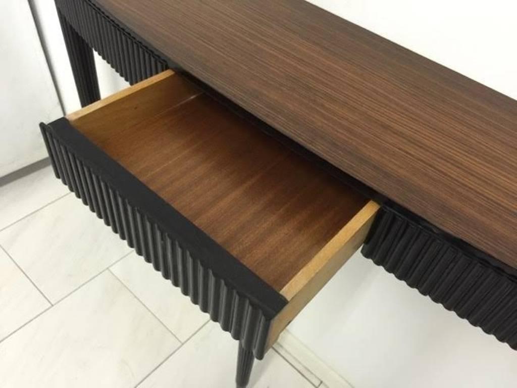 Mahogany Late 1940s Long and Narrow Console For Sale