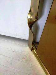 1970s Pair of Large Anodized Aluminium Framed Mirrors