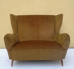 1950s Two Seater Italian Sofa