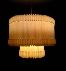 21st Century Pleated Ceiling Light by Graham Bibby