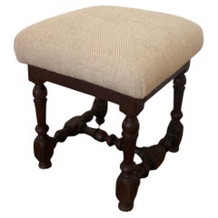 Louis XIII Style Stool from the Chateau de la Bourdonnaye, Bretagne, France