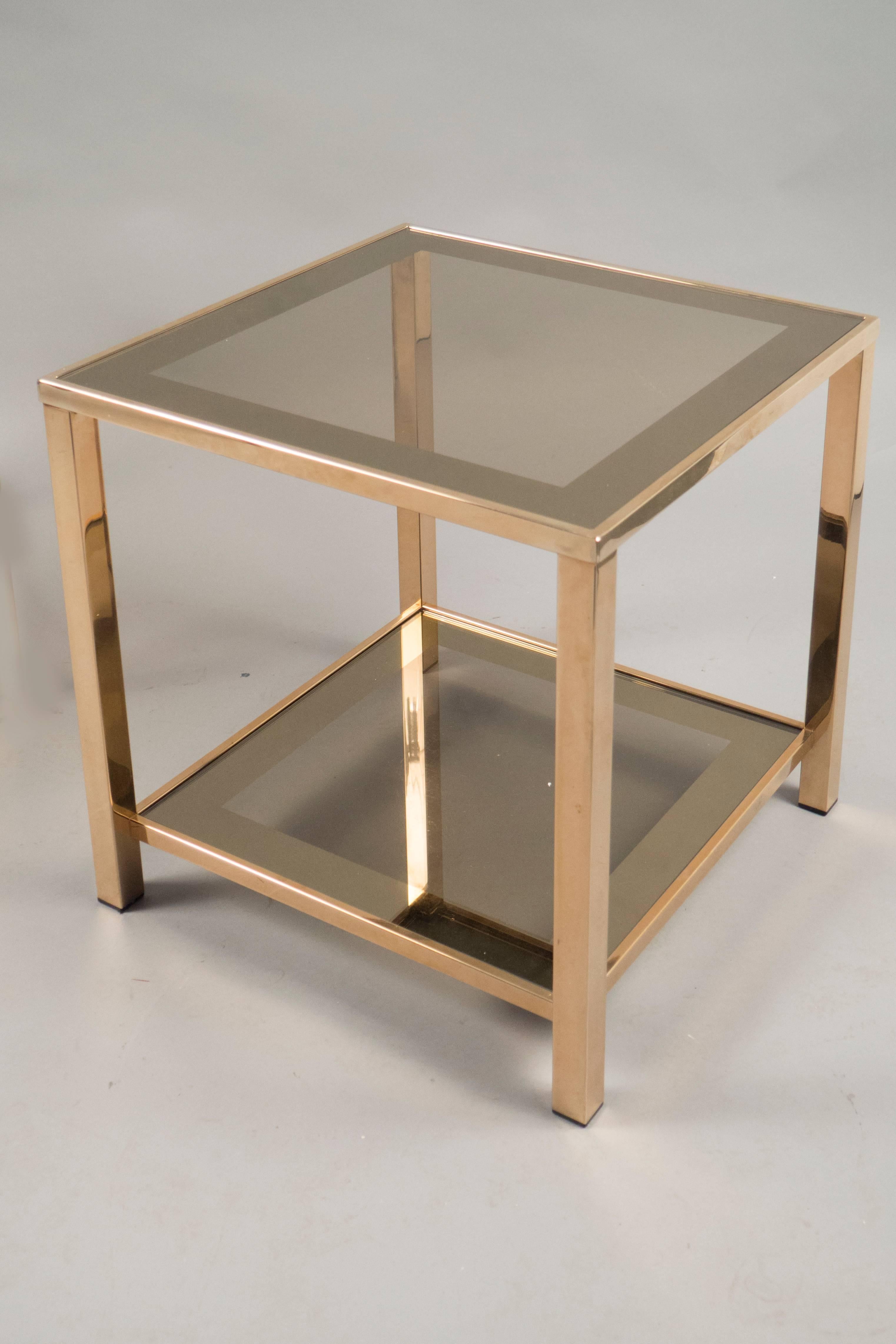 French Pair of Side Tables, France, 1970s