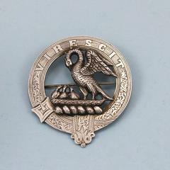 Stuart Antique Sterling Silver Scottish Clan Badge