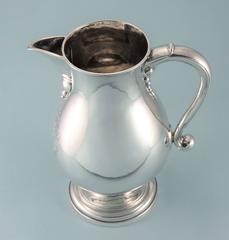 George I Sterling Silver Beer Jug by Samuel Margas, London, 1715