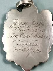George IV Silver Sea-Coal Meter Badge