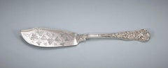 Victorian Sterling Silver Bacchanalian Pattern Butter Knife, London, 1869