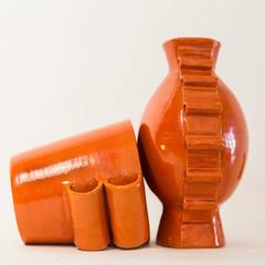 Deux vases en céramique Art Déco par Primavera