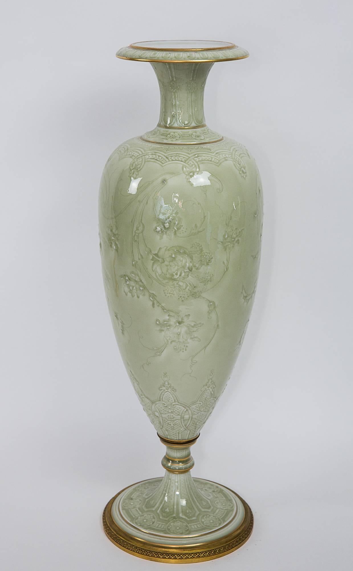 Carrier Belleuse and Sevres Porcelain Vase 4