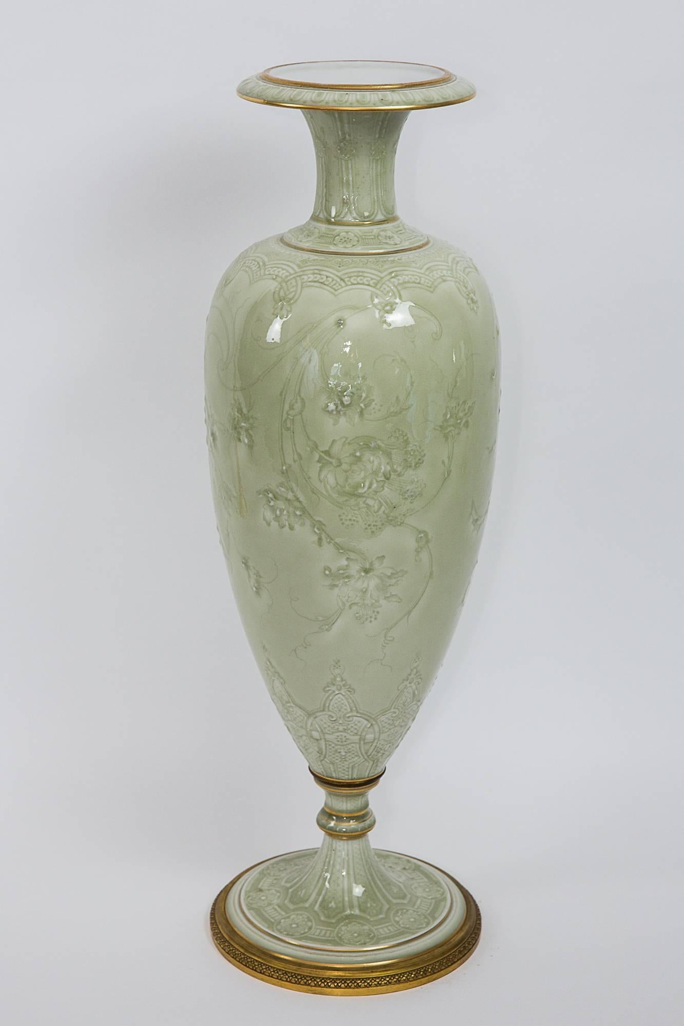 Carrier Belleuse and Sevres Porcelain Vase 3