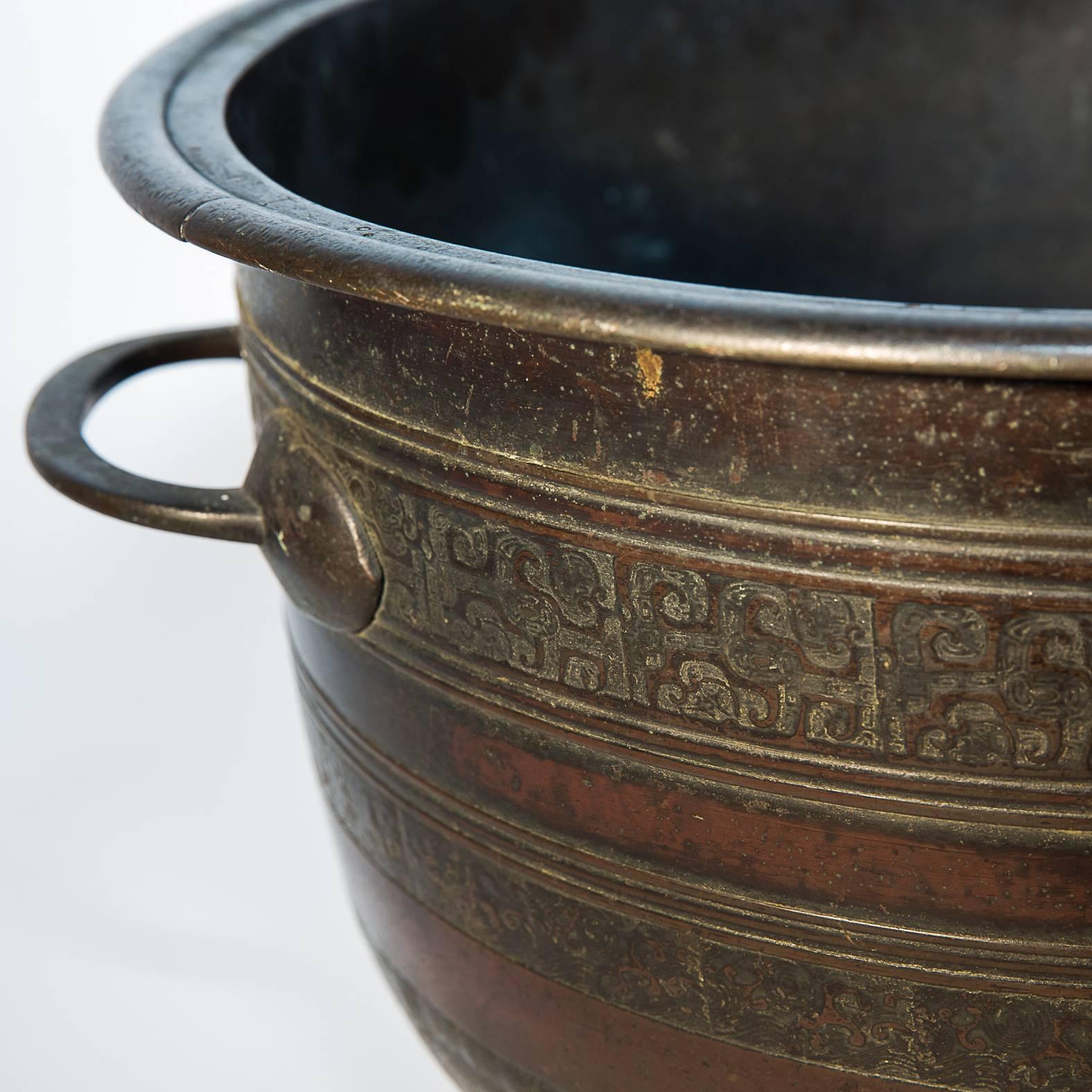 Huge Chinese Ming Bronze Censer In Excellent Condition In Paris, FR