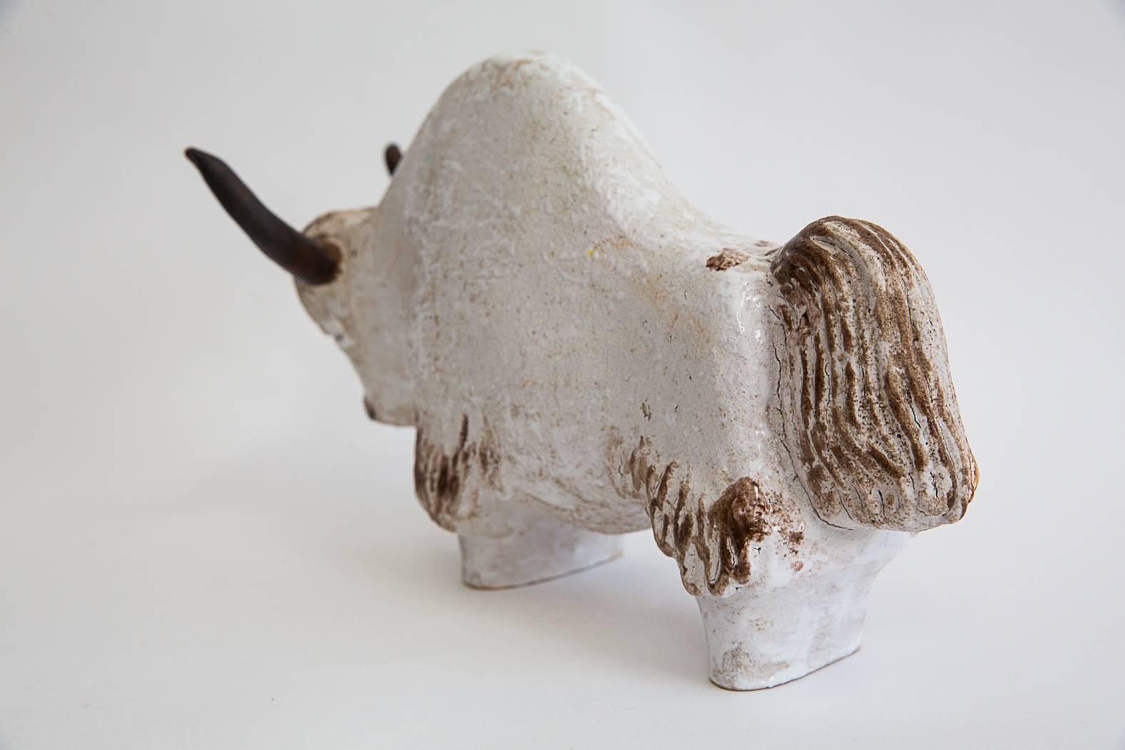 Primavera Art Deco Ceramic Buffalo For Sale 3