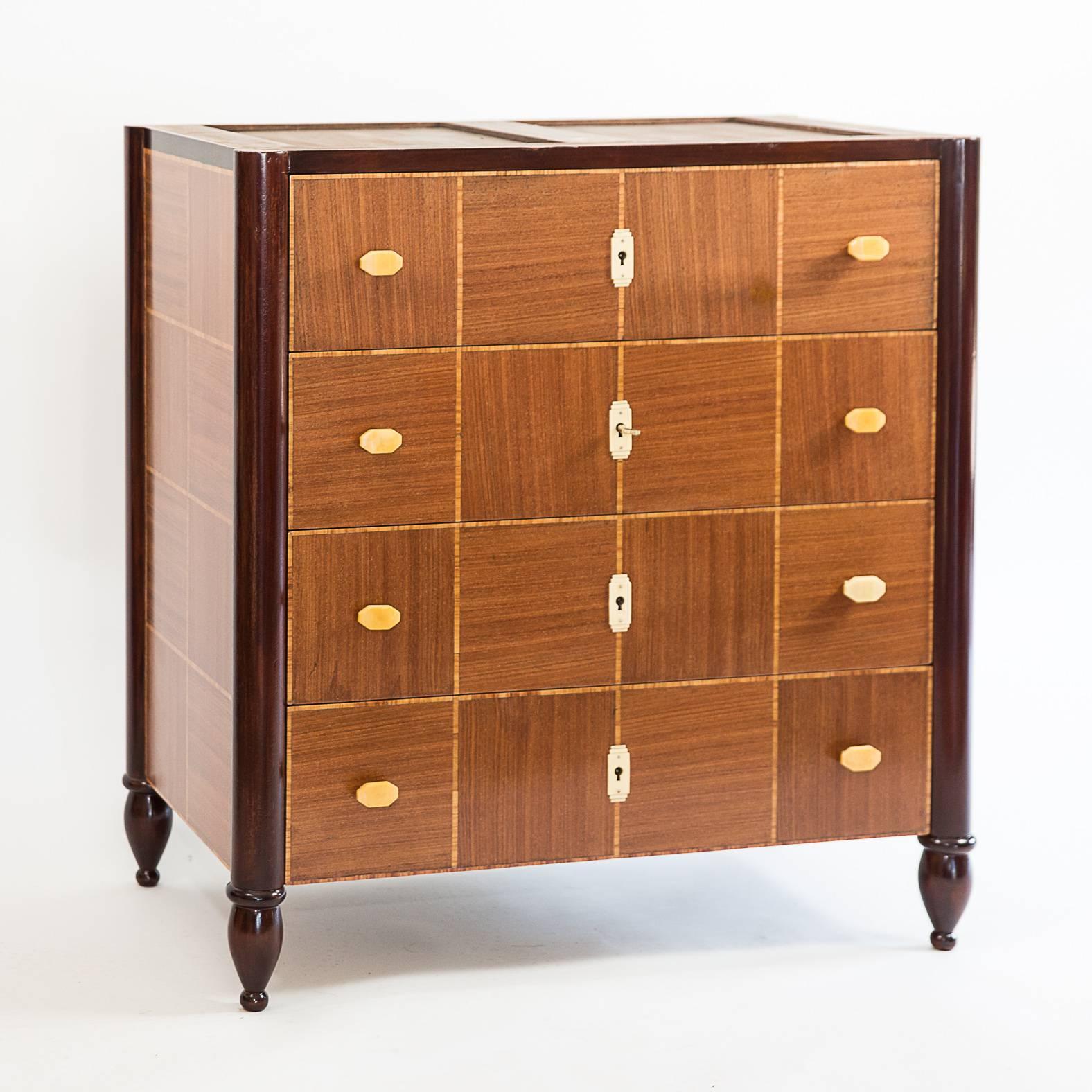 Early 20th Century French Art Deco Commode For Sale