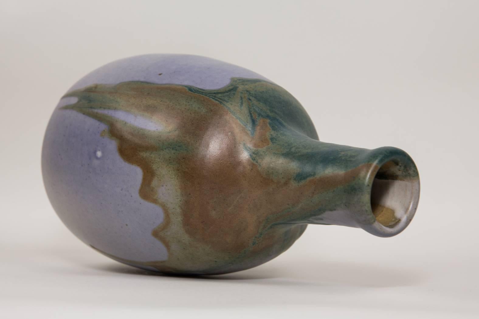 Art Nouveau Ceramic Vase by Leon Pointu For Sale