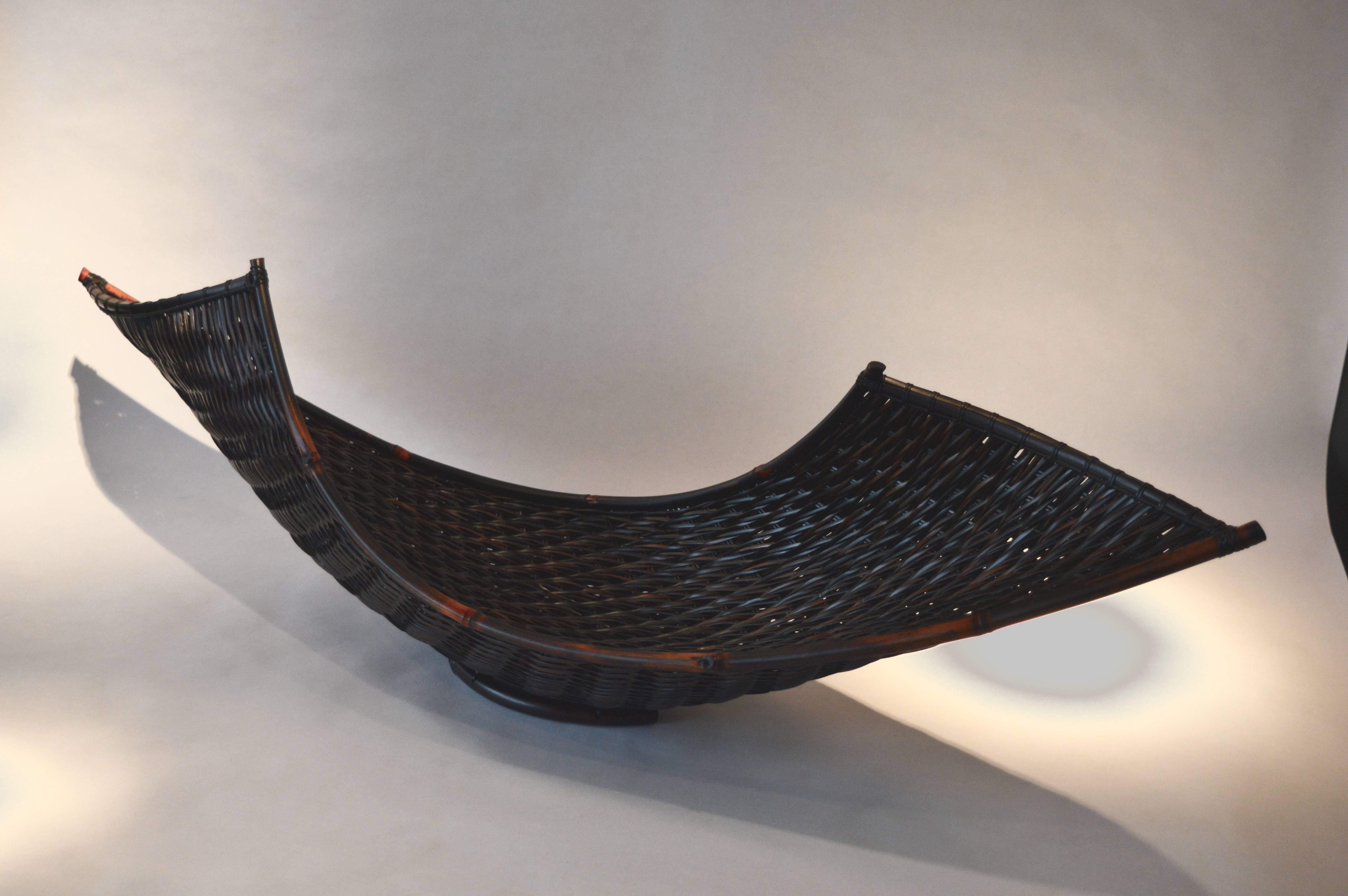 20th Century Bamboo Sculpture by Honma Hideaki For Sale 4
