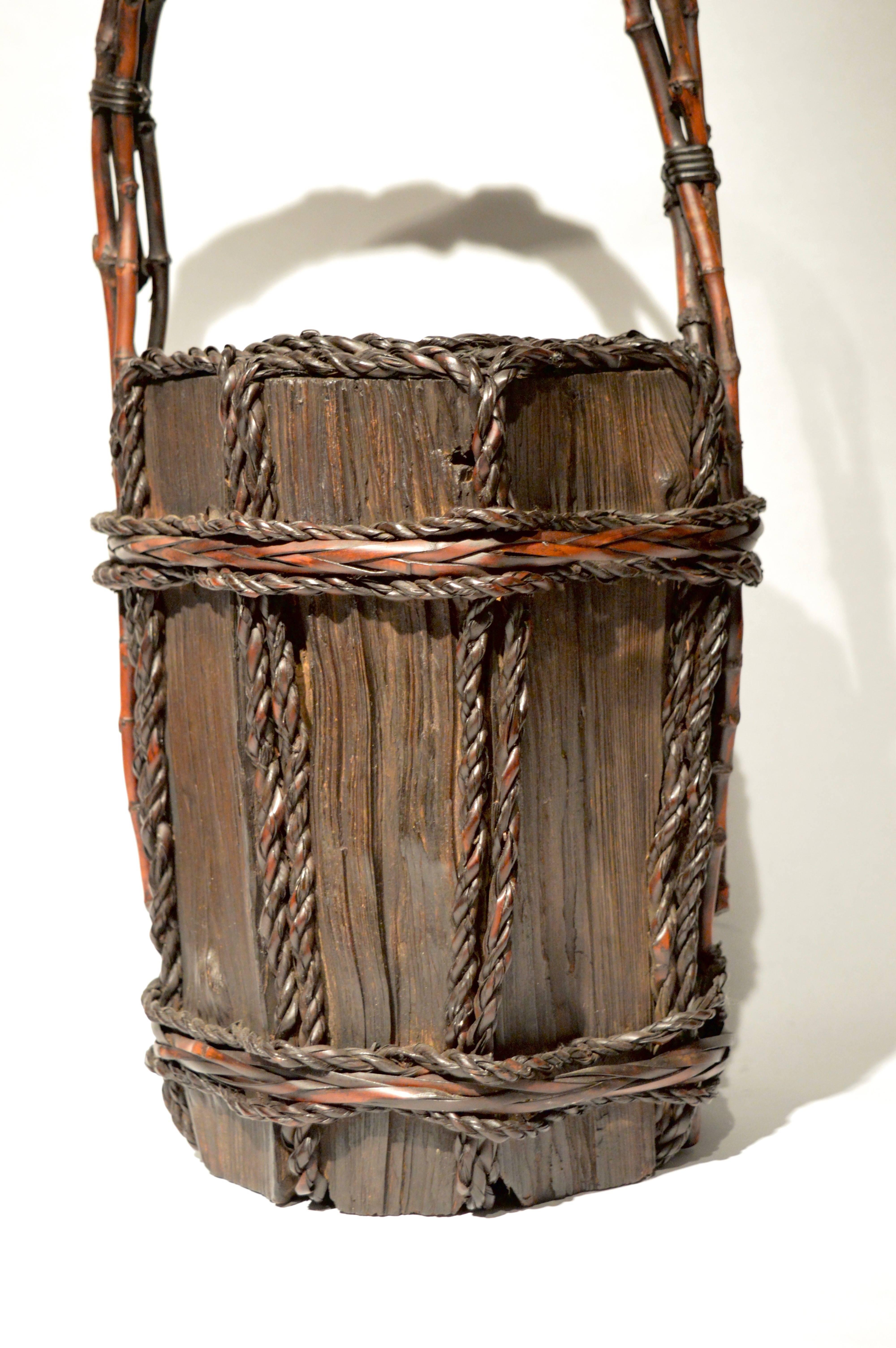 20th Century Japanese Ikebana Basket For Sale