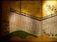 19th Century Four-Panel Japanese Screen