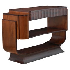 Credenza o consolle in stile Mid-Century Modern in teak ed ebanizzato