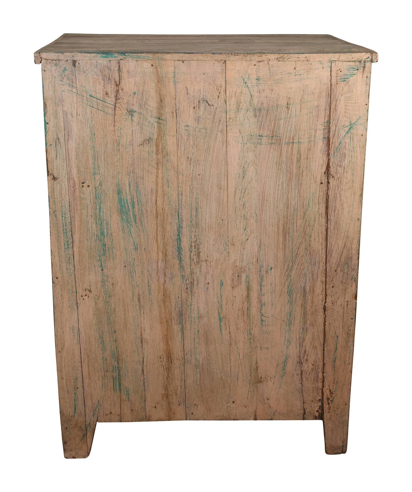 Pair of Reclaimed Wood Side Tables with Original Paint 2