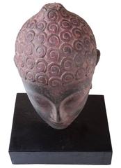 Early 1900s Thai Stone Buddha Head