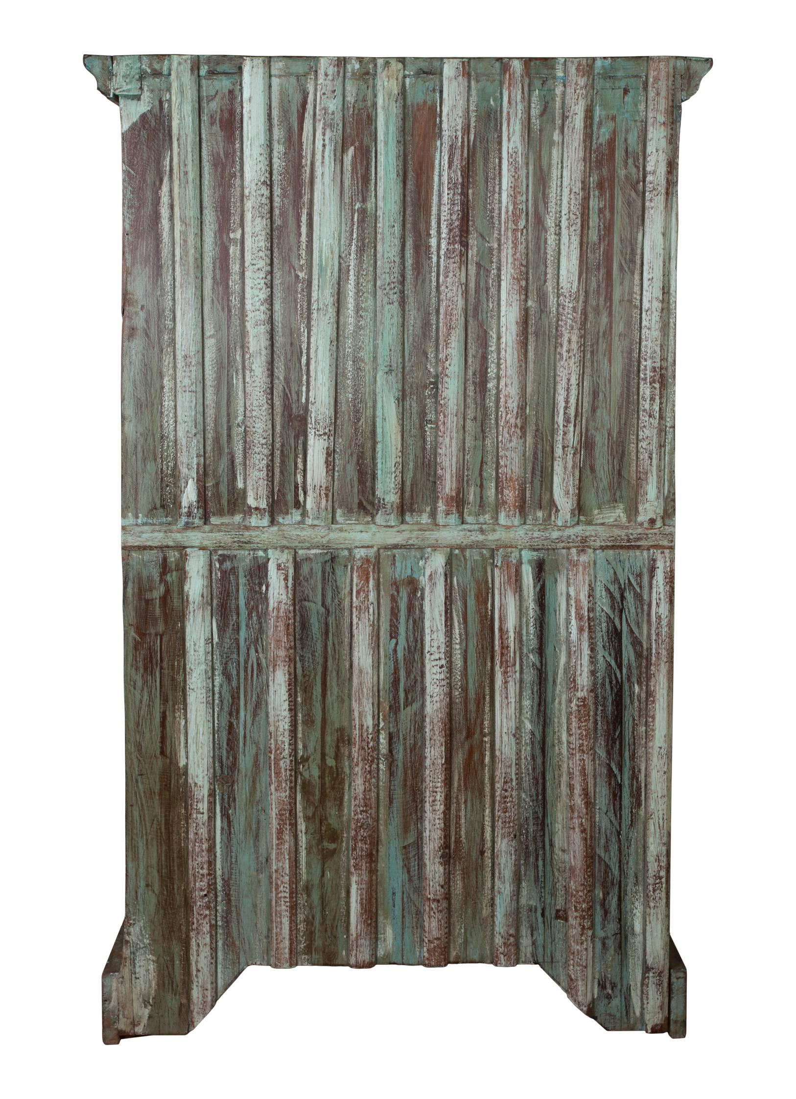 20th Century Teak Cabinet with Original Paint, Early 1900s