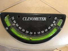Bakelite Clinometer Nautical Instrument, Mid-Century Modern