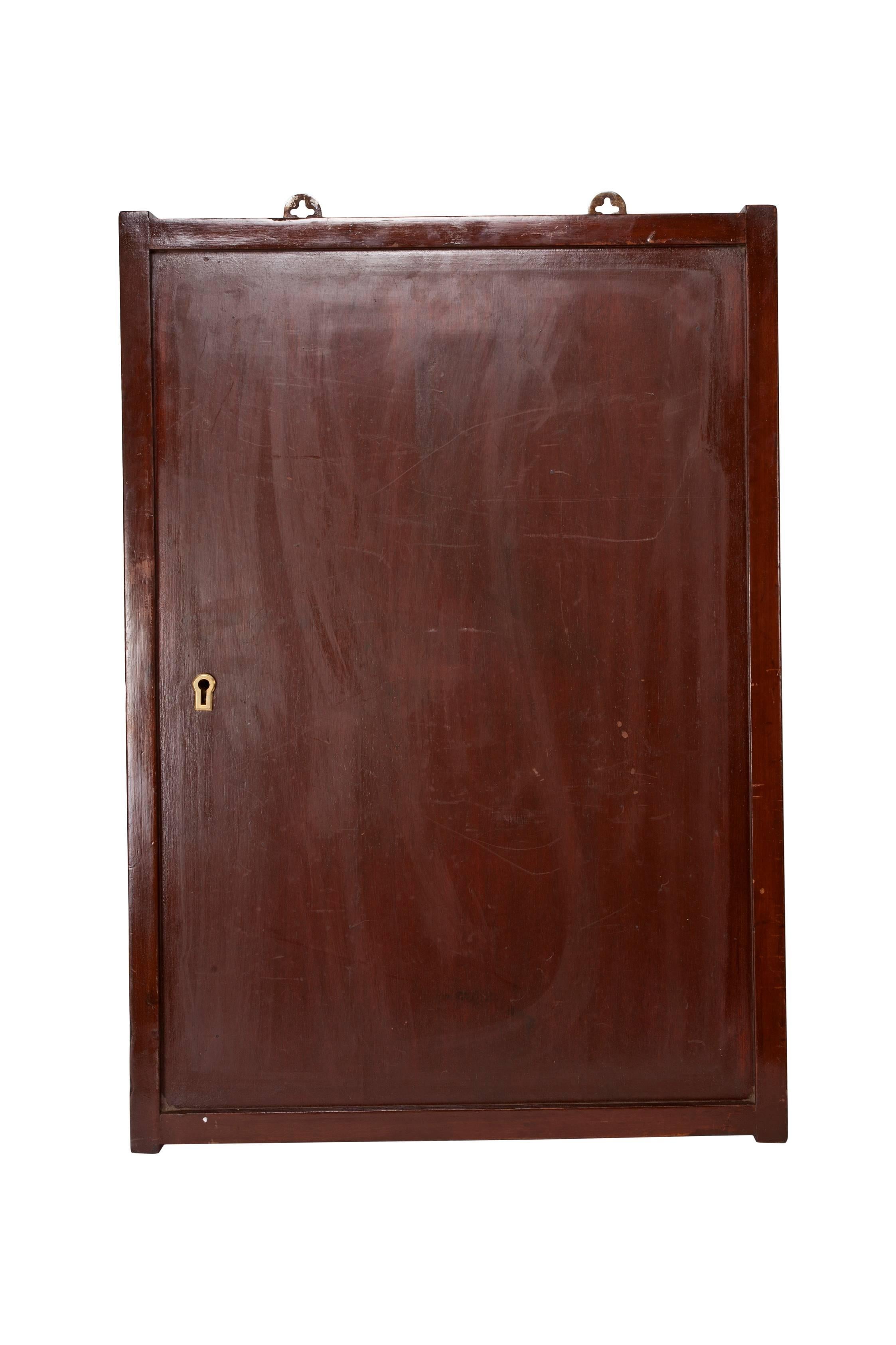 Teak Ship's Nautical Key Storage Cabinet, 1970s im Zustand „Gut“ in Nantucket, MA