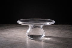 Transparent Coffee Table with Organic Sculptural Form by Sergio Vulpe