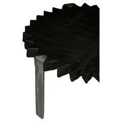 Wood and Cast Aluminum Coffee Table Set by Sergio Vulpe