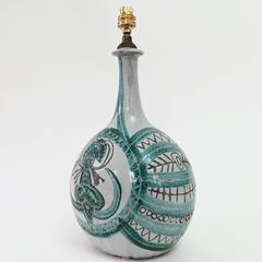 Ceramic Table Lamp Base by Roger Capron