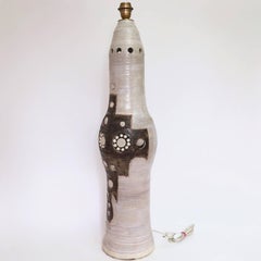 Large Ceramic Floor Lamp by Georges Pelletier