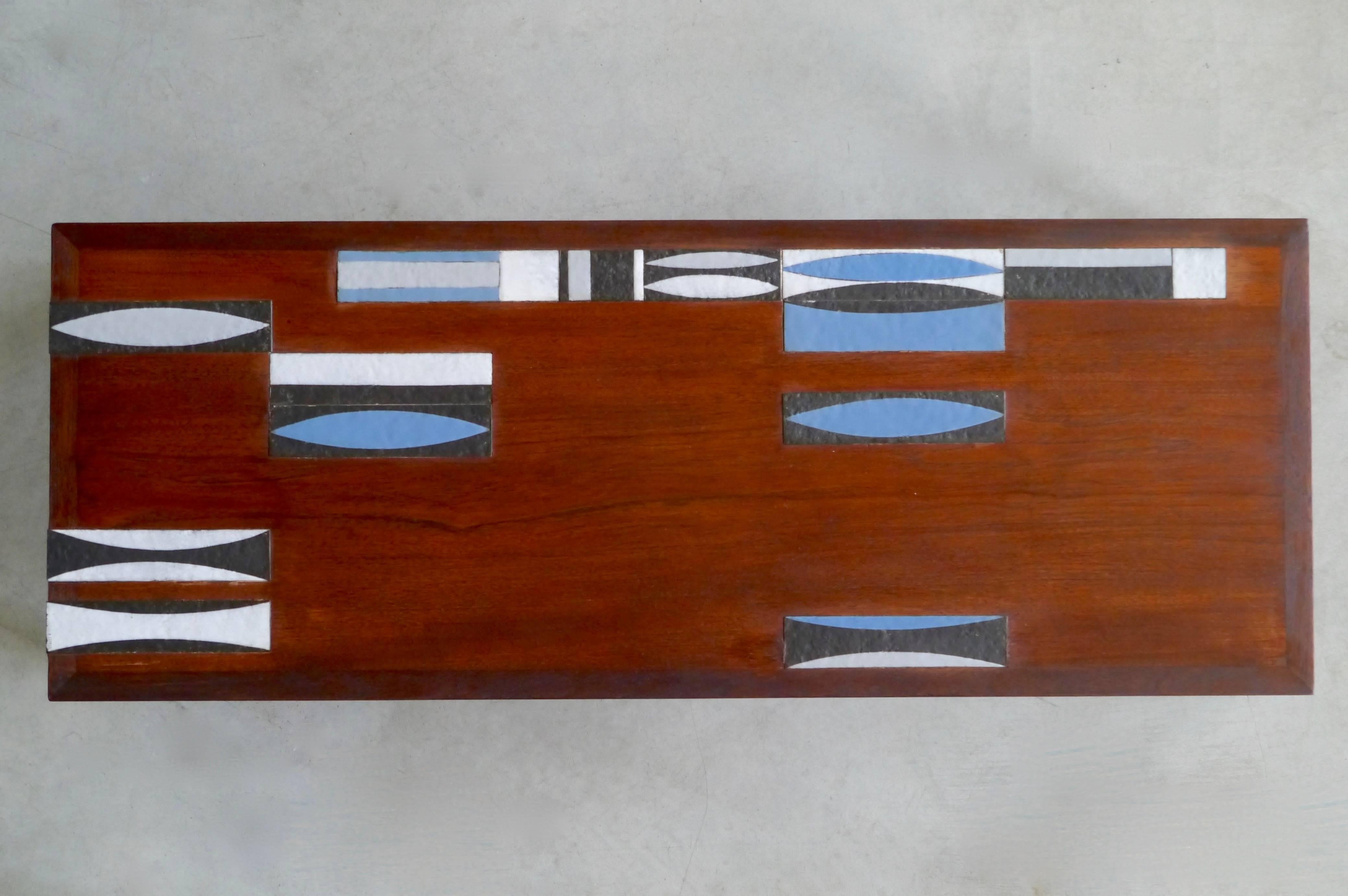 Scandinavian Modern Roger Capron - Exceptional Coffee Table - Vallauris France - c. 1960 For Sale