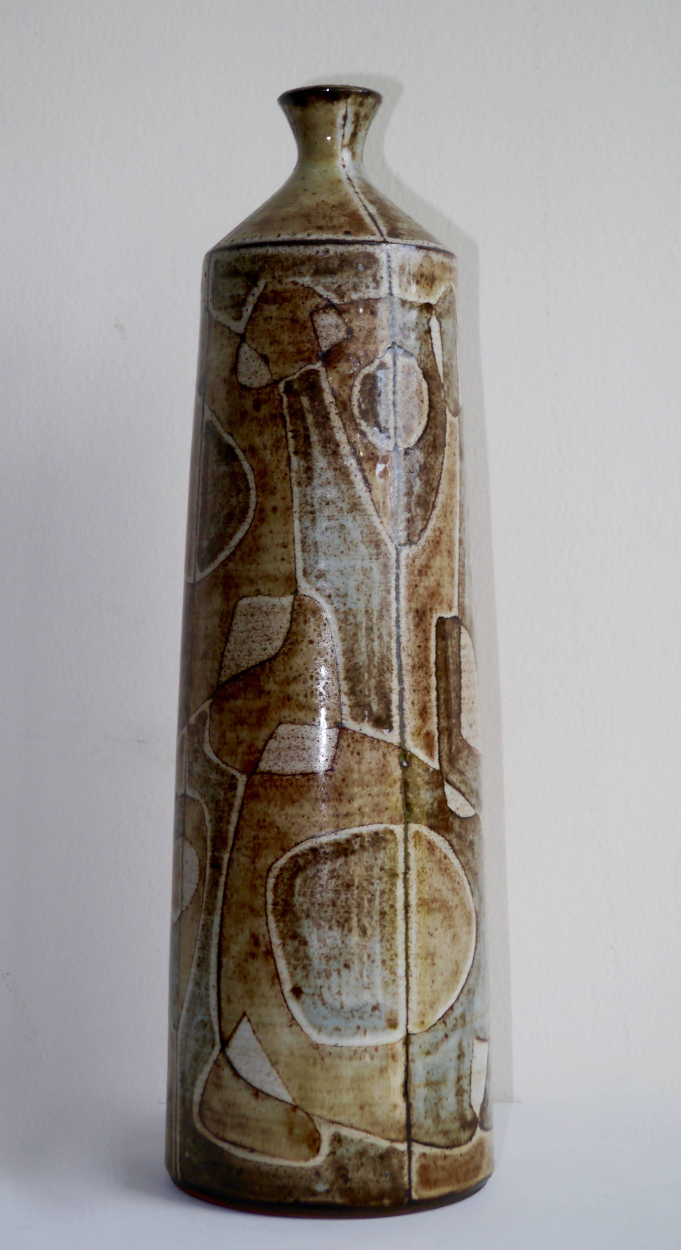 Mid-20th Century Robert Perot - Ceramic Vase - Vallauris France, c. 1960 For Sale