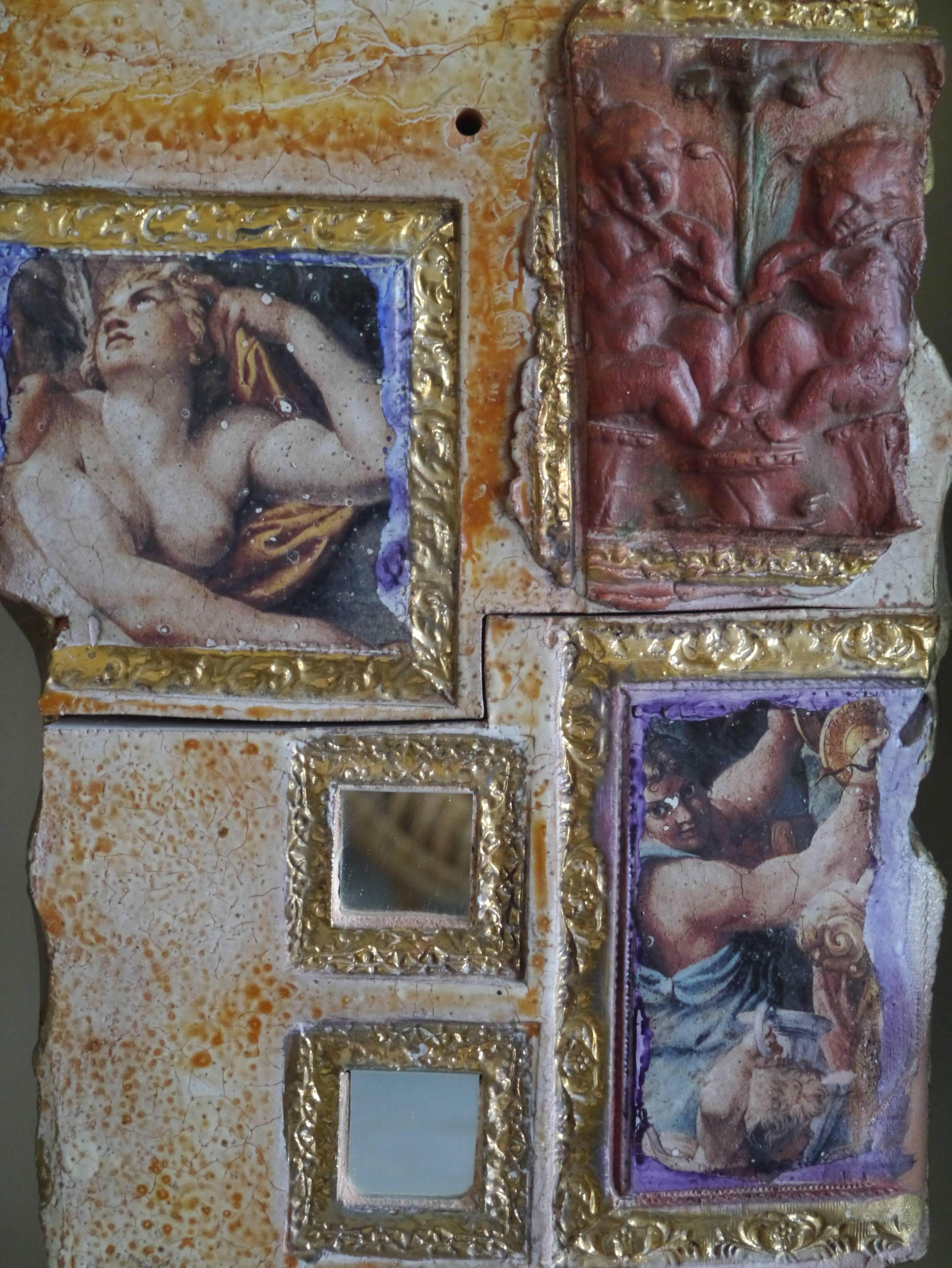 French Alain Girel, Unique Set of 14 Ceramic Panels, France, 1998 For Sale
