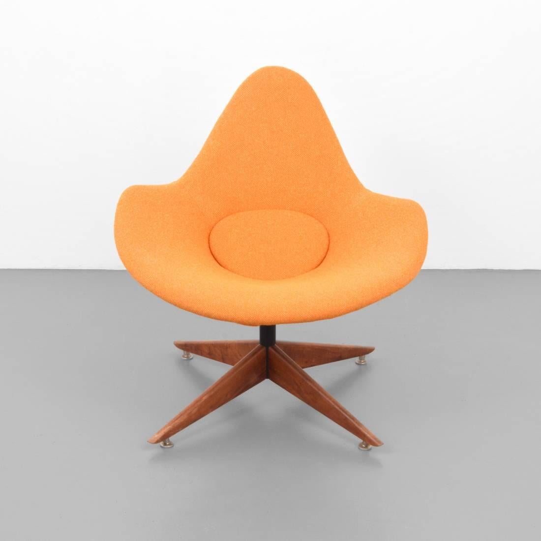 Mid-Century Modern Lounge Chair Attributed to Adrian Pearsall, 1960s, France For Sale