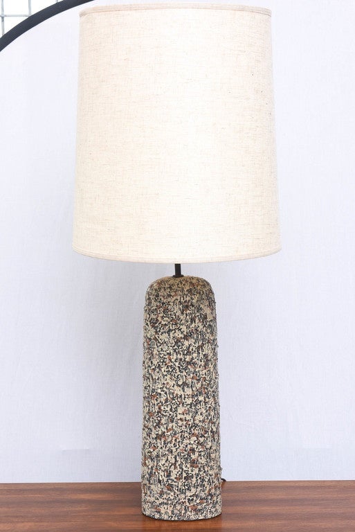 Mid-20th Century Beautiful Sargeri Ceramic Mid-Century Modern Lamp, 1950s, USA For Sale